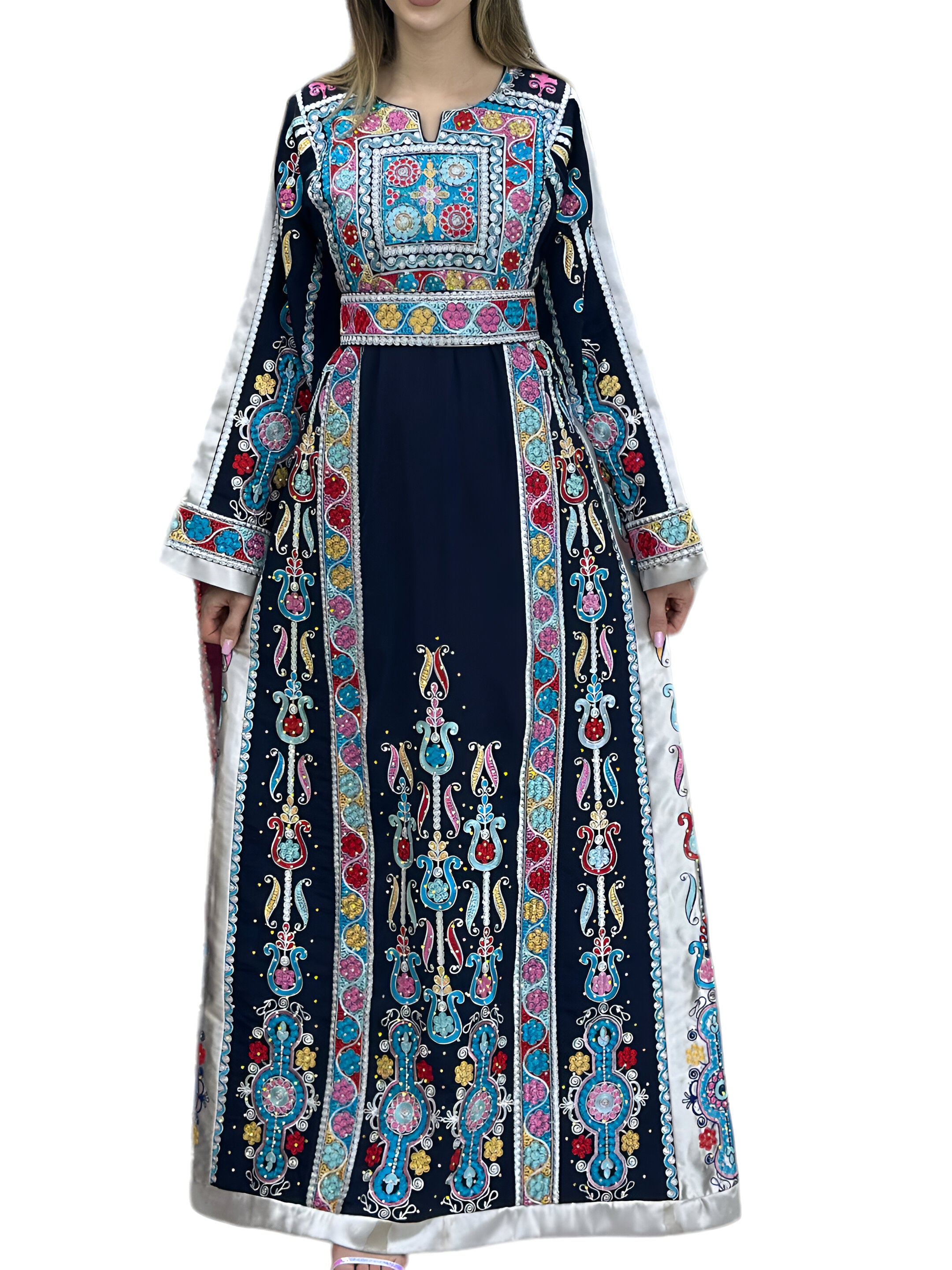 Palestinian Beauty - Very High Quality Traditional Embroidered Palestinian Thobe