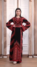 Moon Of Jerusalem 2- Traditional Embroidered Palestinian style Thobe