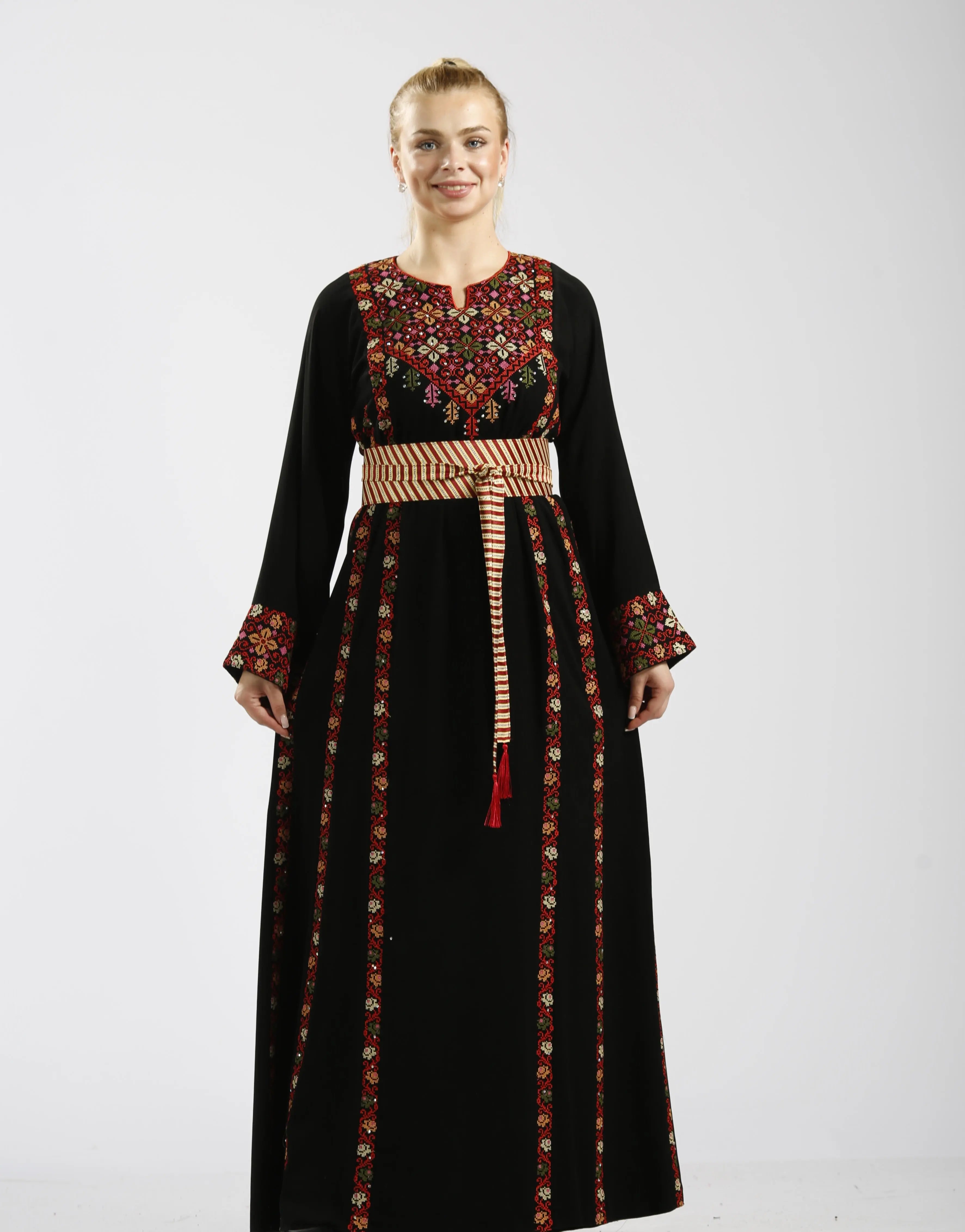 White/Red Jerusalem Thobe