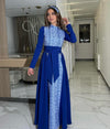 Sapphire Of Nablus - Embroidered Palestinian Thobe Dress