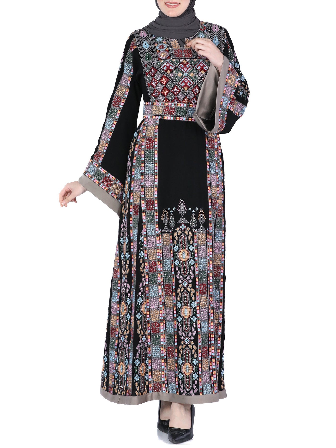 Jewel Of Ramallah - High Quality Embroidered Palestinian style Thobe