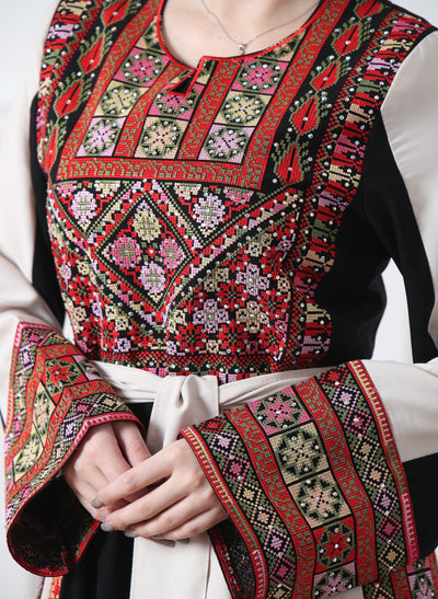 Yafa Beauty - Traditional Embroidered Palestinian Thobe