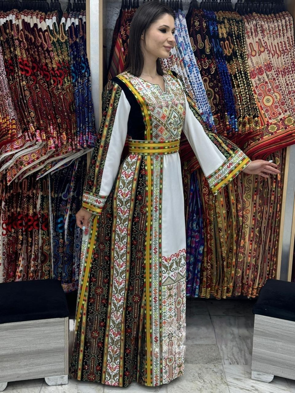 Grace Of Nablus - High Quality Embroidered Palestinian style Thobe