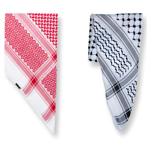 Keffiyeh Bundle of 3 - Original Palestinian/Jordanian Kuffiyeh - JPK Traditions