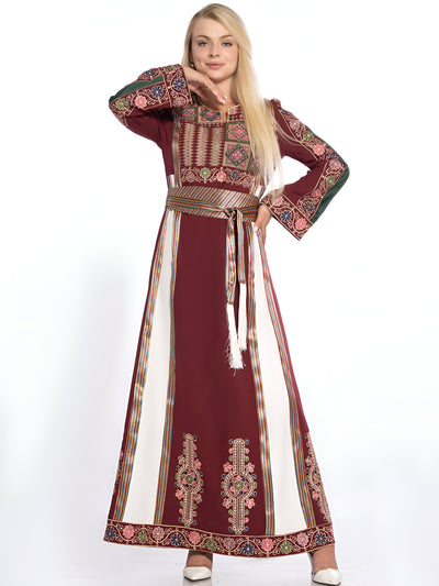 Hebron Wonder - High Quality Embroidered Palestinian style Thobe