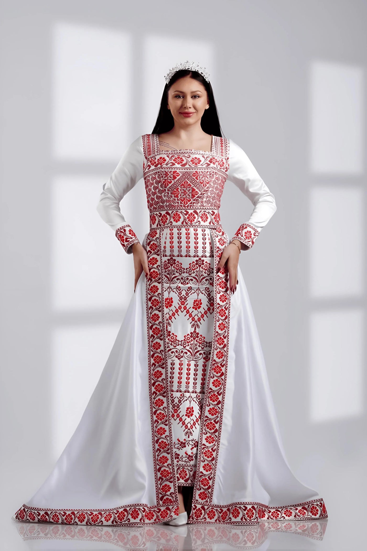 The Princess - Palestinian Inspired Embroidered Dress - JPK Traditions