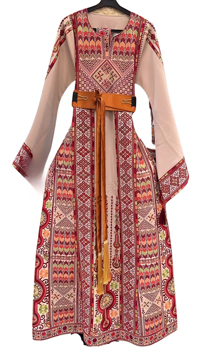 Elite Thobe - Very High Quality Traditional Embroidered Embroidered Palestinian Thobe