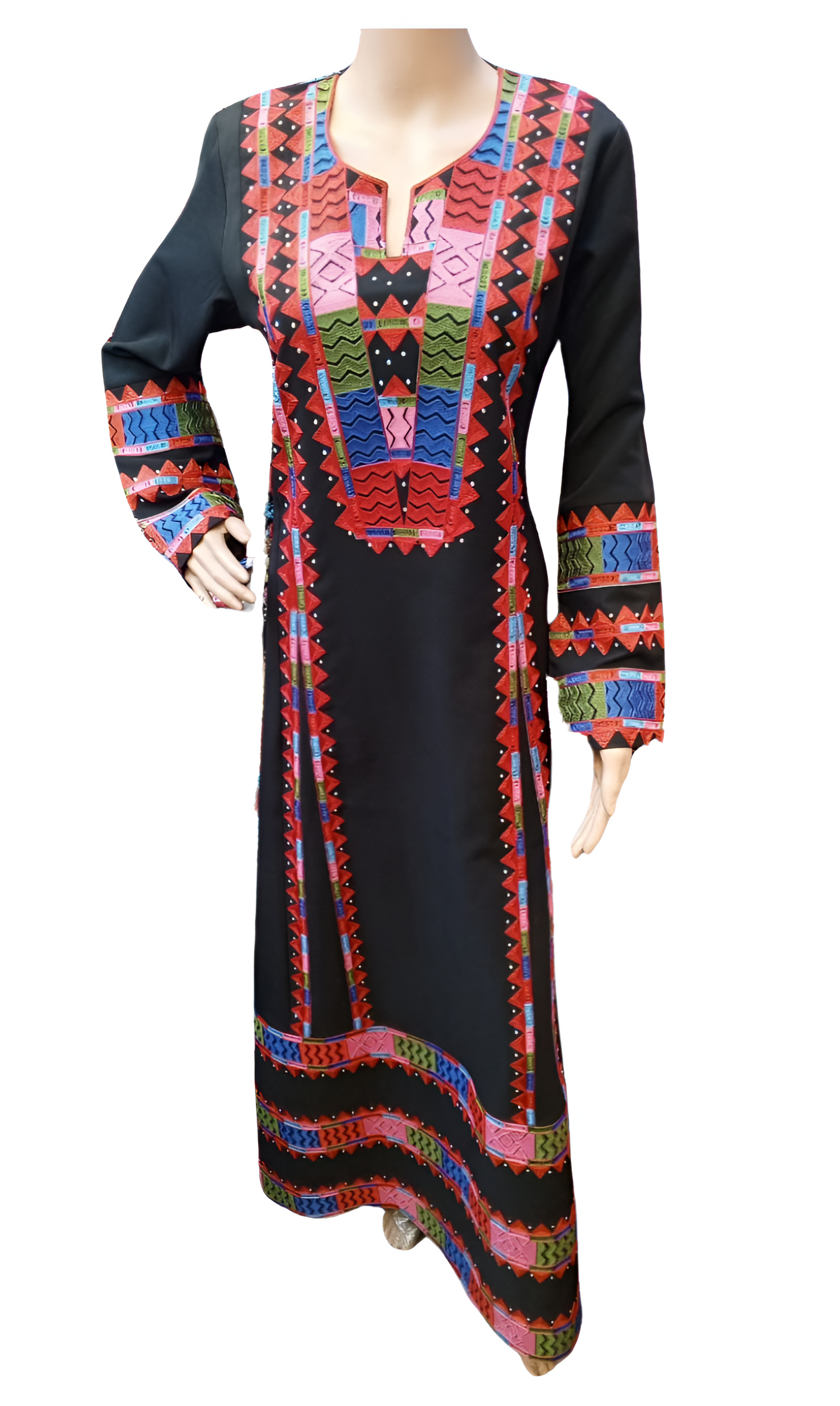 Queen Rania 2- Embroidered  Palestinian Jordanian style Thobe