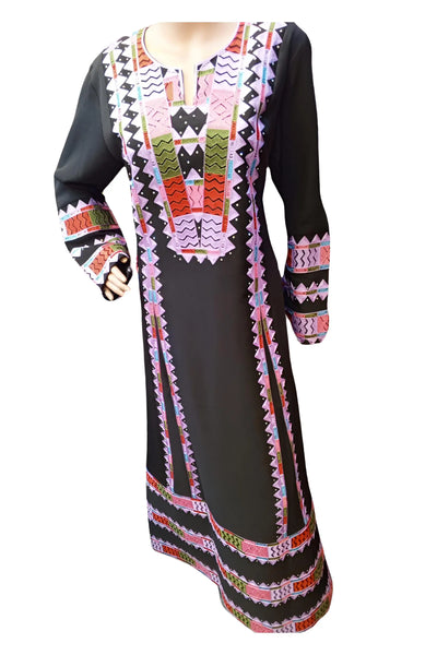 Queen Rania 2- Embroidered  Palestinian Jordanian style Thobe - JPK Traditions