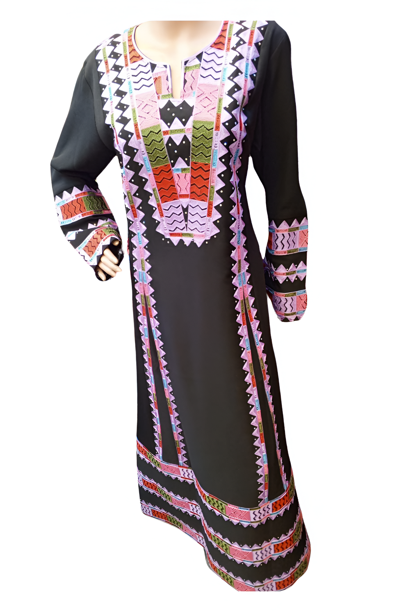 Queen Rania 2- Embroidered  Palestinian Jordanian style Thobe