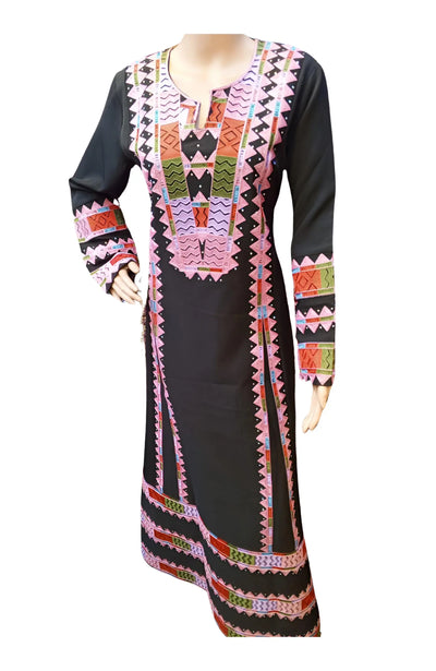 Queen Rania 2- Embroidered  Palestinian Jordanian style Thobe - JPK Traditions