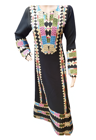 Queen Rania 2- Embroidered  Palestinian Jordanian style Thobe