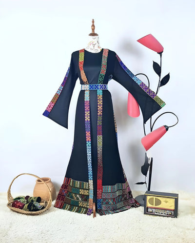 Haifa Heritage - Emroidered Palestinian Kaftan/Thobe - JPK Traditions