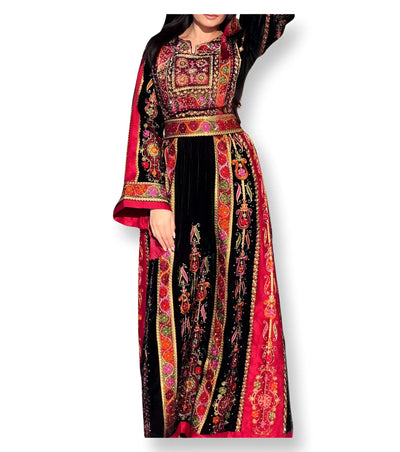 Palestinian Beauty/جمال فلسطيني - Very High Quality Traditional Embroidered Palestinian Thobe - JPK Traditions