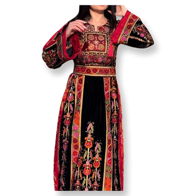 Palestinian Beauty/جمال فلسطيني - Very High Quality Traditional Embroidered Palestinian Thobe - JPK Traditions