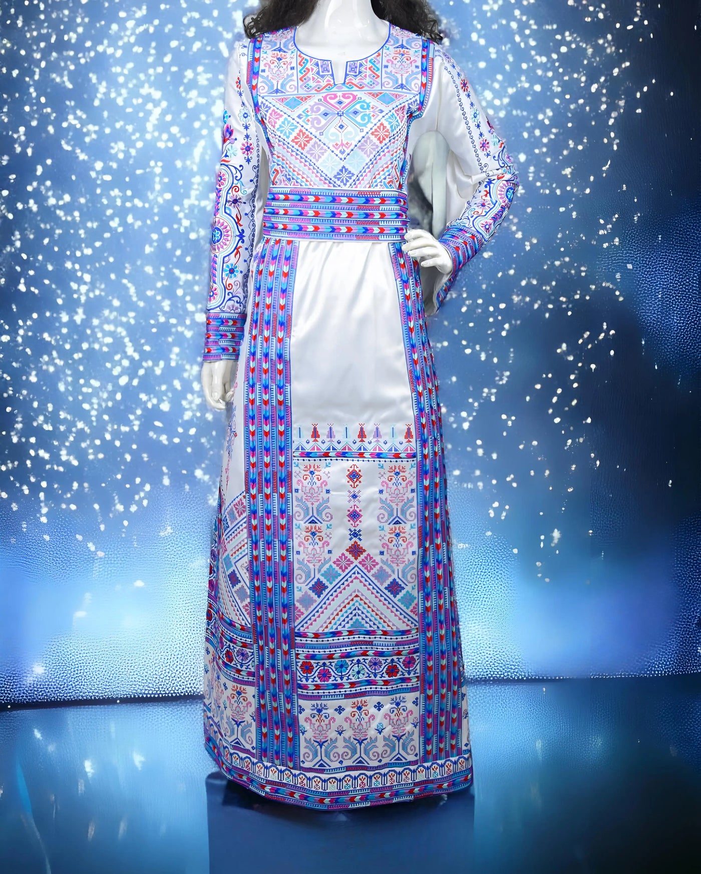 Tulkarem Beauty - High Quality Embroidered Palestinian Style Thobe - JPK Traditions