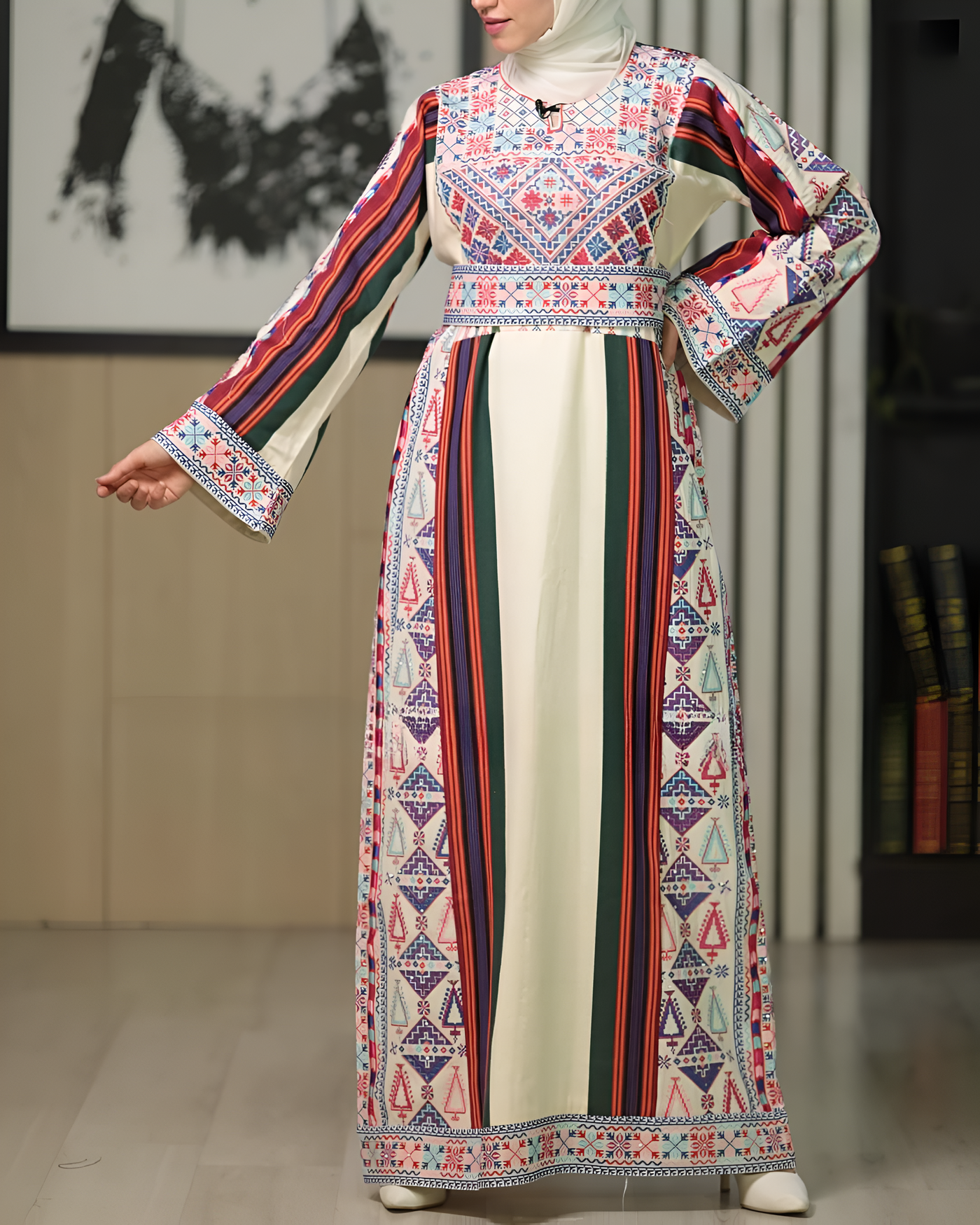 Embroidered Wonder - Palestinian style Thobe