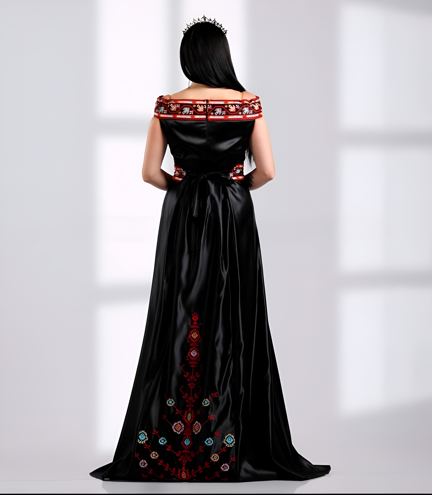 Queen Of Elegance - Palestinian style embroidered Dress for women