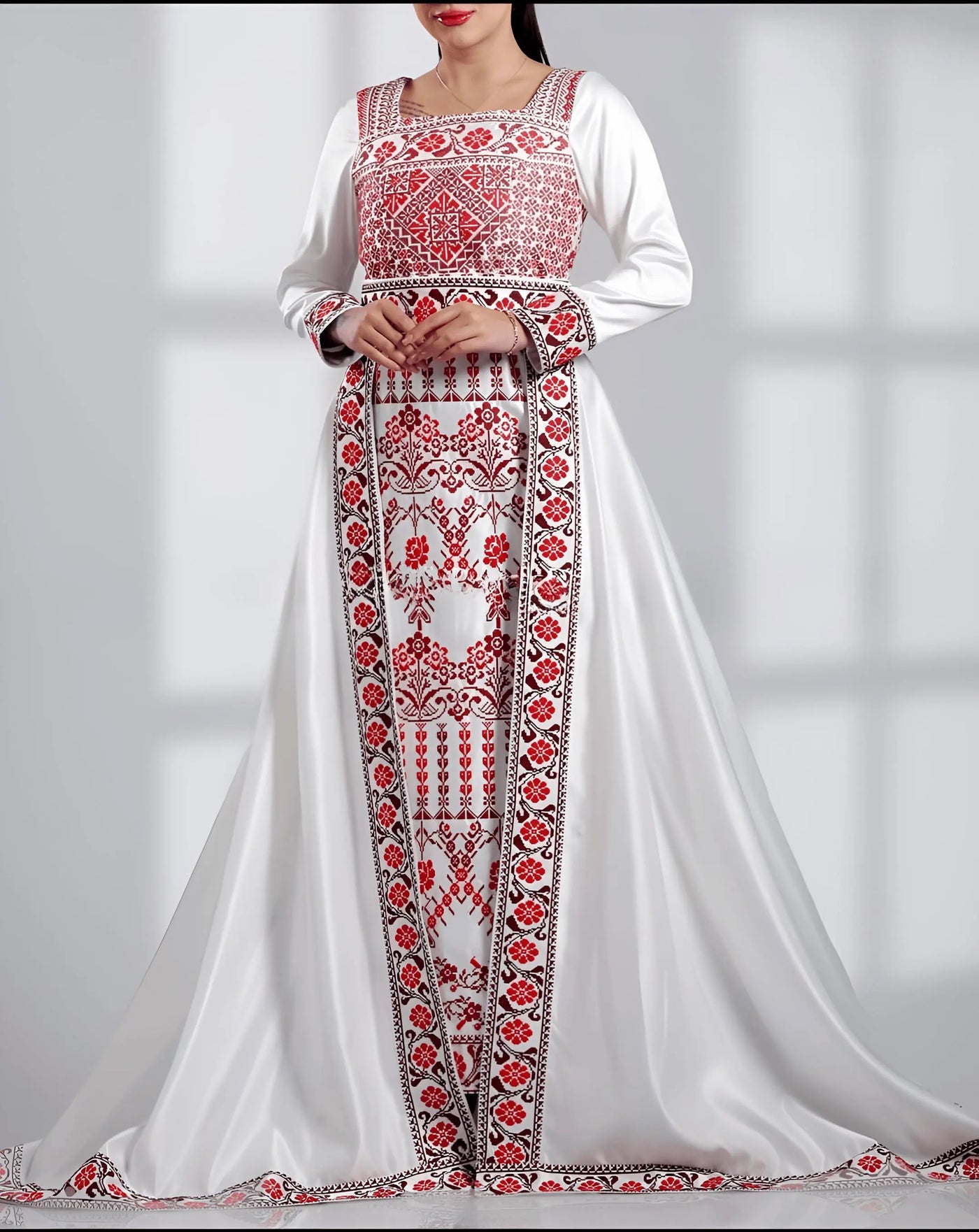 The Princess - Palestinian Inspired Embroidered Dress - JPK Traditions