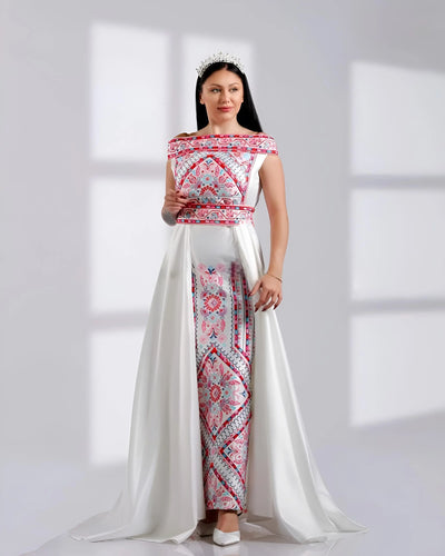 Queen Of Elegance - Palestinian style embroidered Dress for women - JPK Traditions