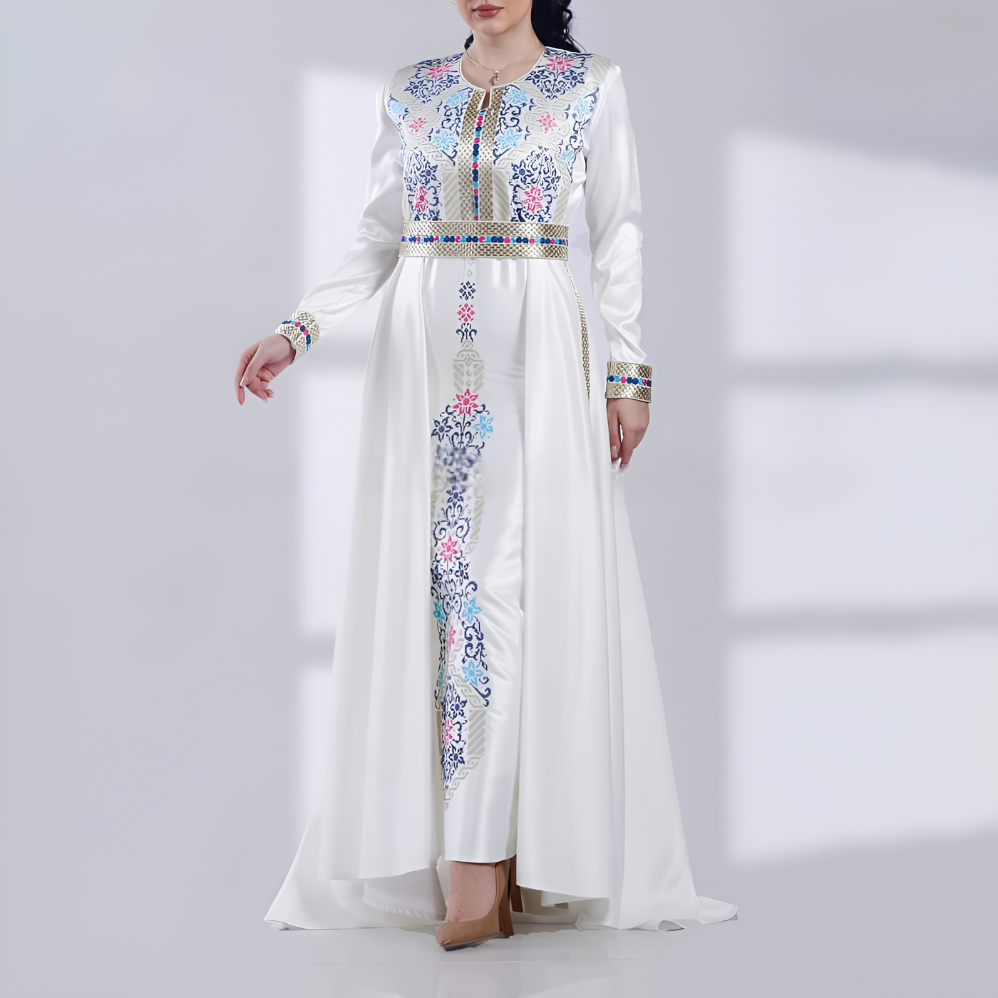 Al Amira - Emroidered Palestinian Style Dress