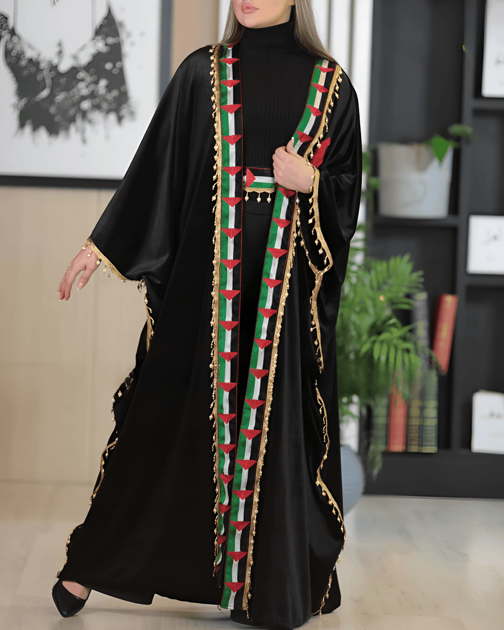 パキスタン アバヤ Abaya Grey Abaya With Zip Pockets (Premium) | Buy Pocket Abayas