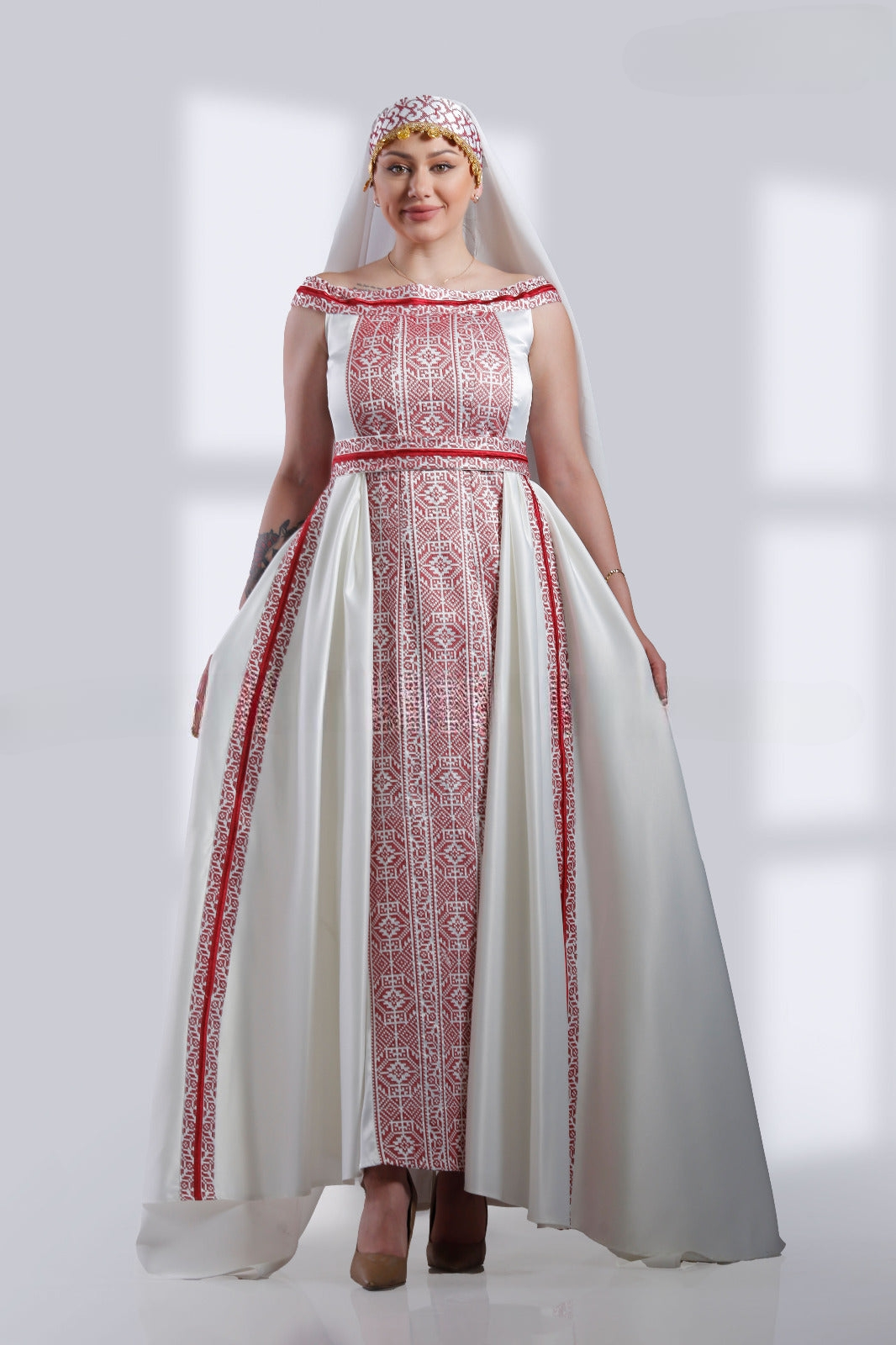 Beit Jala Dress - Embroidered  Palestinian style Dress
