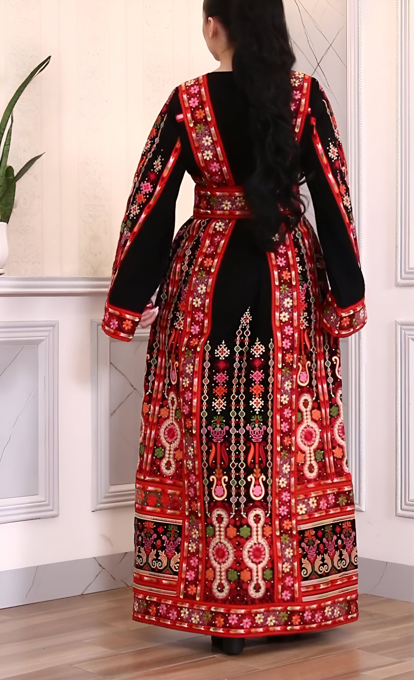 Queen Of Hebron - Embroidered Palestinian Style Thobe