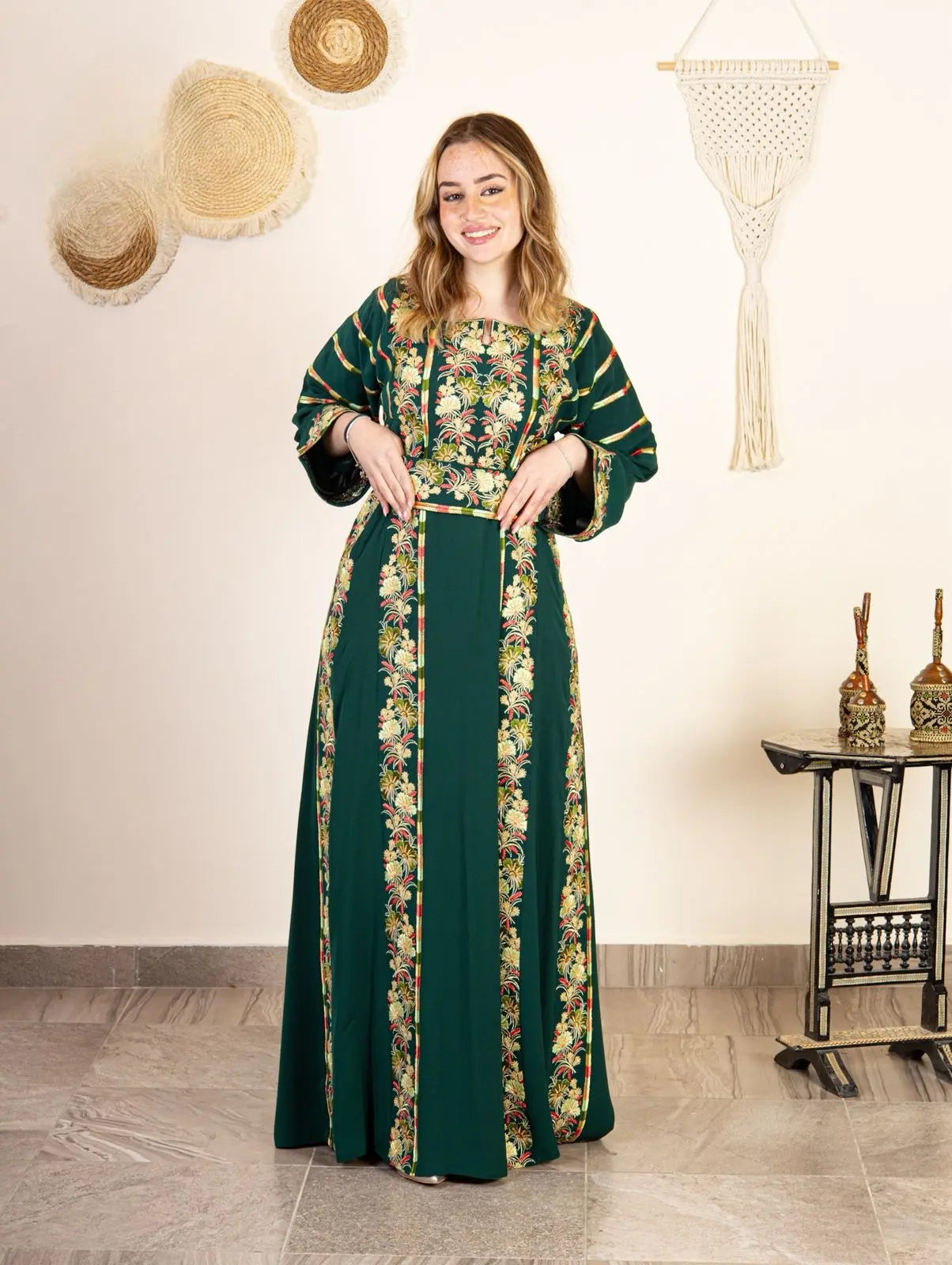 Grace Of Tulkarem - High Quality Embroidered Palestinian style Thobe - JPK Traditions