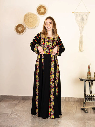 Grace Of Tulkarem - High Quality Embroidered Palestinian style Thobe - JPK Traditions