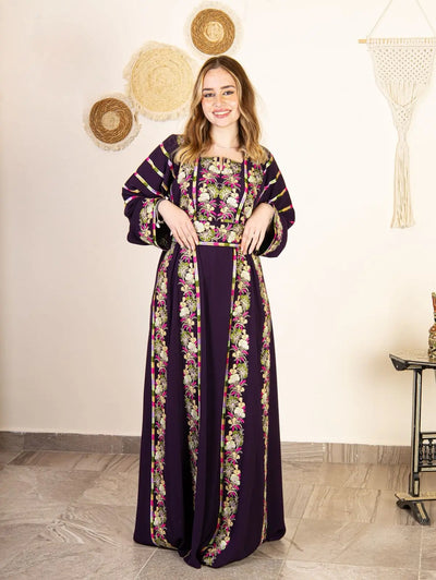 Grace Of Tulkarem - High Quality Embroidered Palestinian style Thobe - JPK Traditions