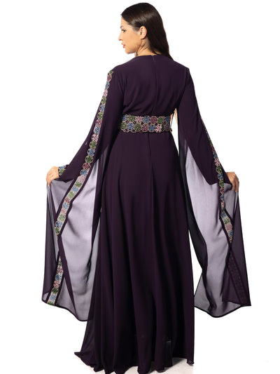 Flower Of Ramallah - High Quality Embroidered Palestinian style Thobe/Dress