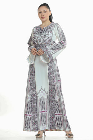 Thobe of Acre -  Embroidered Palestinian Thobe - JPK Traditions