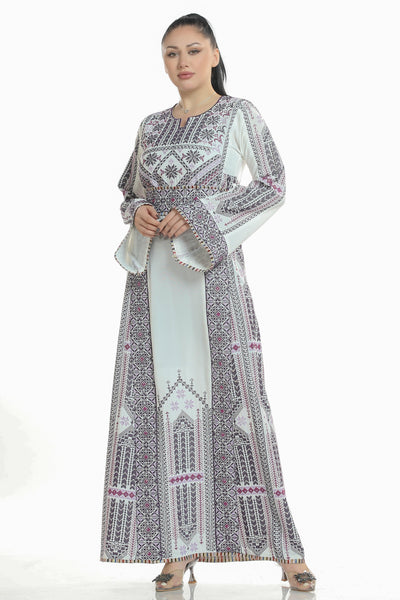 Thobe of Acre -  Embroidered Palestinian Thobe - JPK Traditions