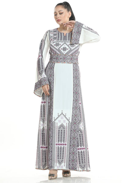 Thobe of Acre -  Embroidered Palestinian Thobe - JPK Traditions