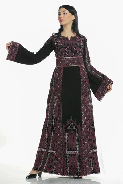 Thobe of Acre -  Embroidered Palestinian Thobe - JPK Traditions