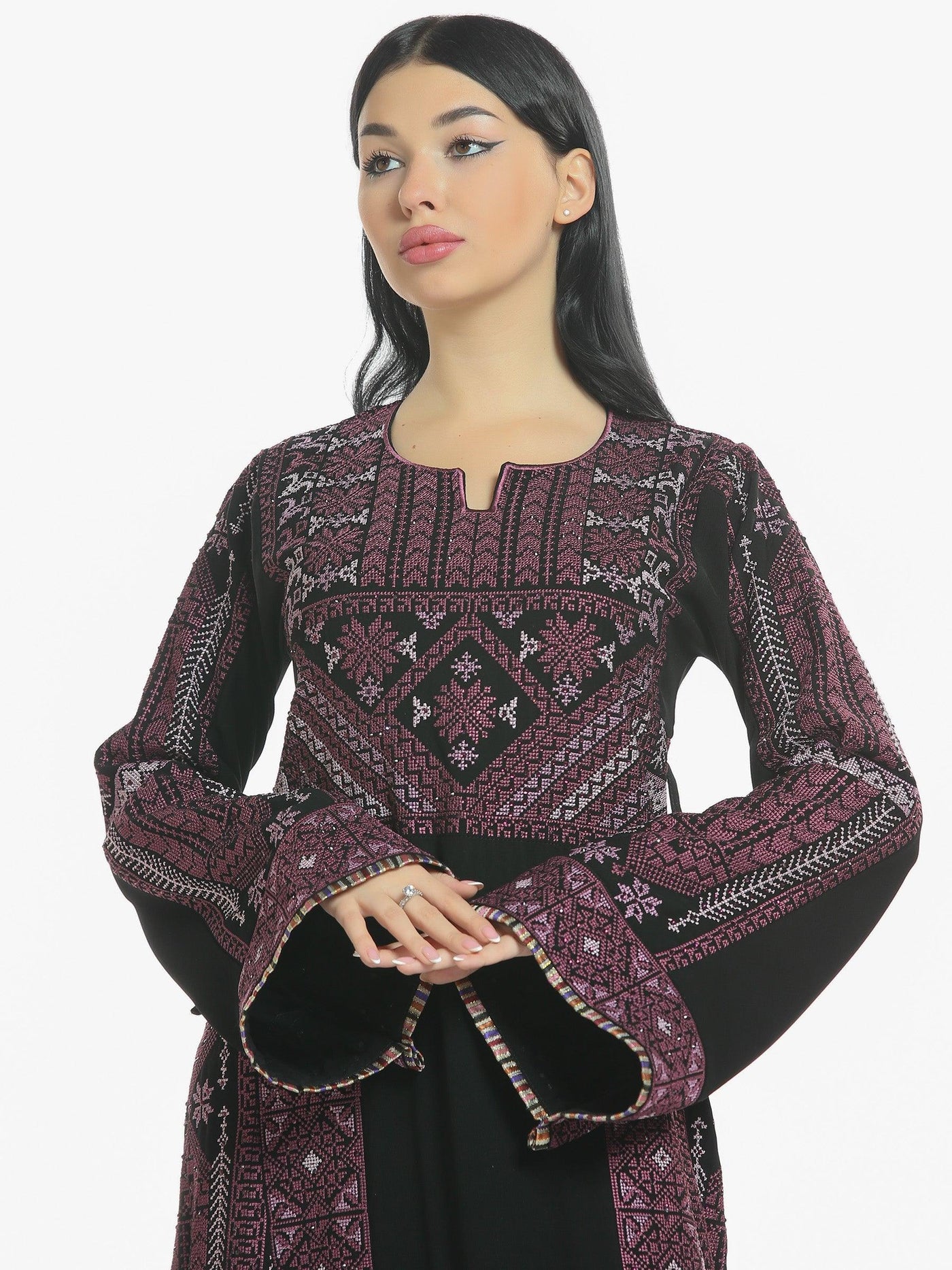 Thobe of Acre -  Embroidered Palestinian Thobe - JPK Traditions