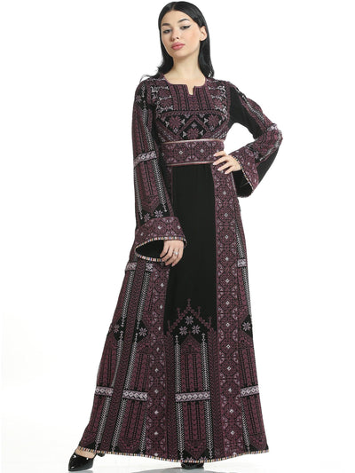 Thobe of Acre -  Embroidered Palestinian Thobe - JPK Traditions
