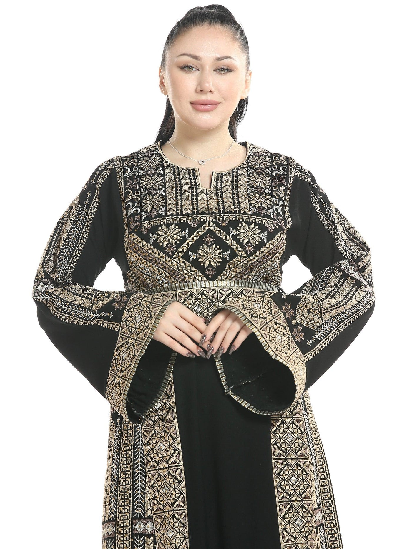 Thobe of Acre -  Embroidered Palestinian Thobe - JPK Traditions