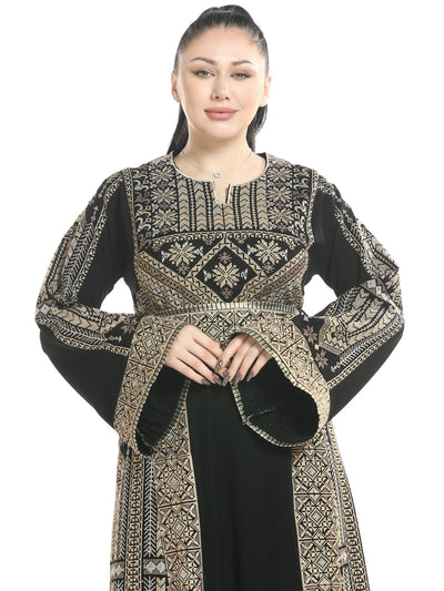 Thobe of Acre -  Embroidered Palestinian Thobe - JPK Traditions