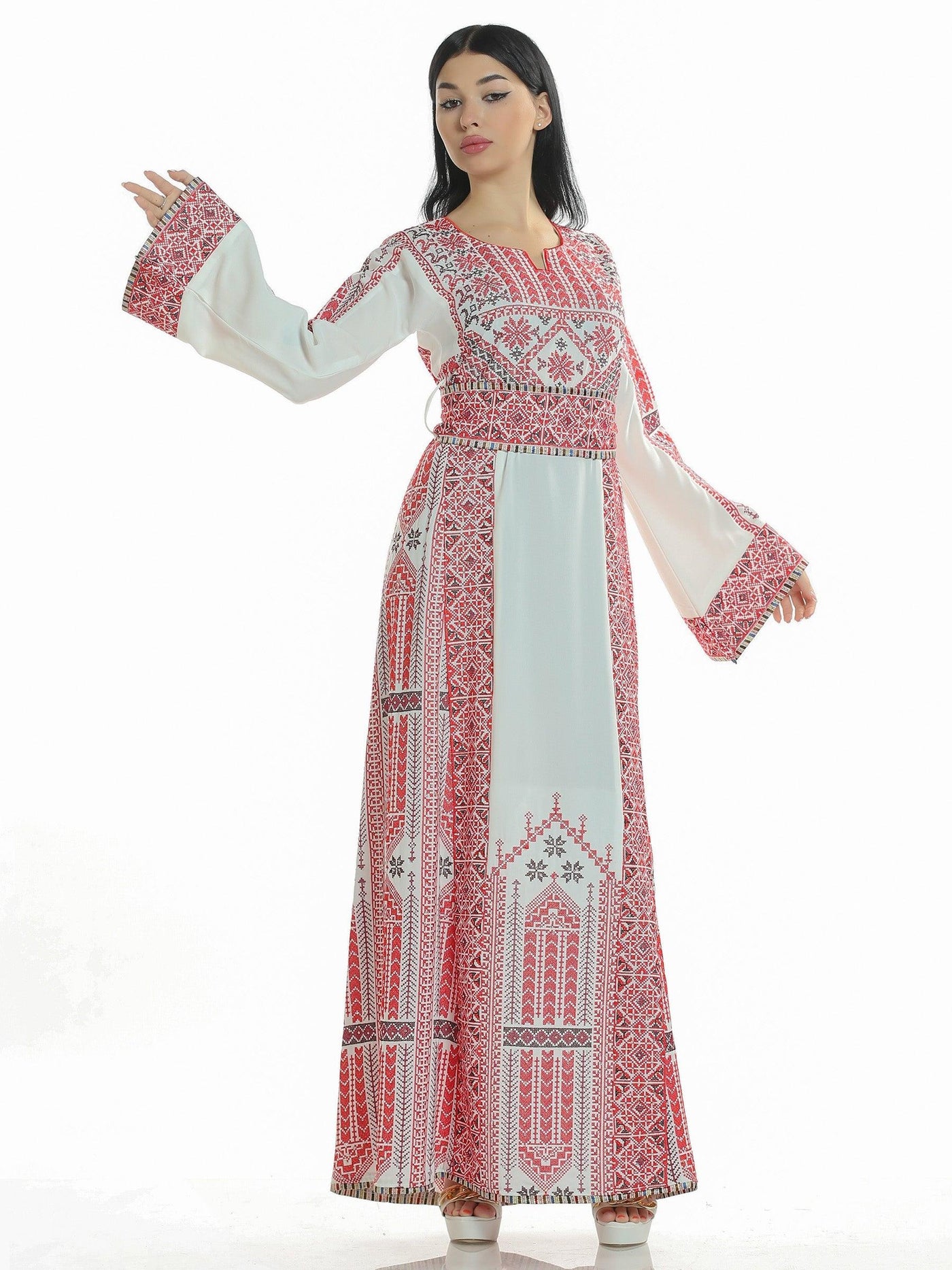 Thobe of Acre -  Embroidered Palestinian Thobe - JPK Traditions