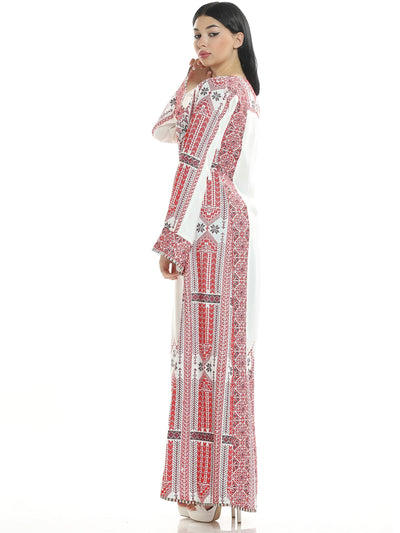 Thobe of Acre -  Embroidered Palestinian Thobe - JPK Traditions