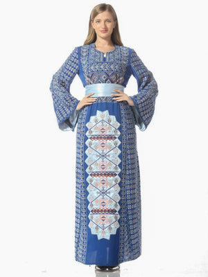 Thobe of Jala-  Embroidered Palestinian Thobe - JPK Traditions