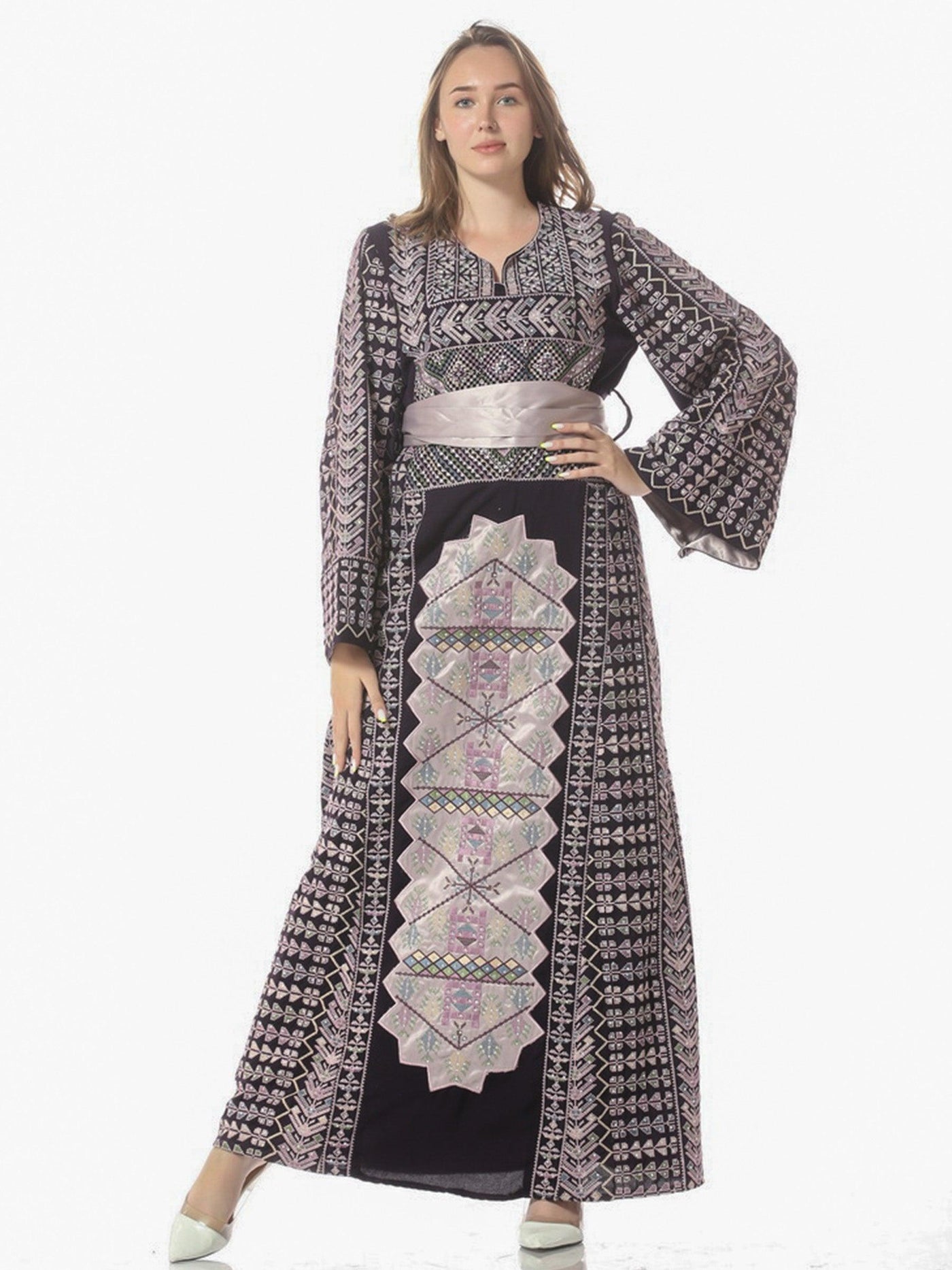 Thobe of Jala-  Embroidered Palestinian Thobe - JPK Traditions