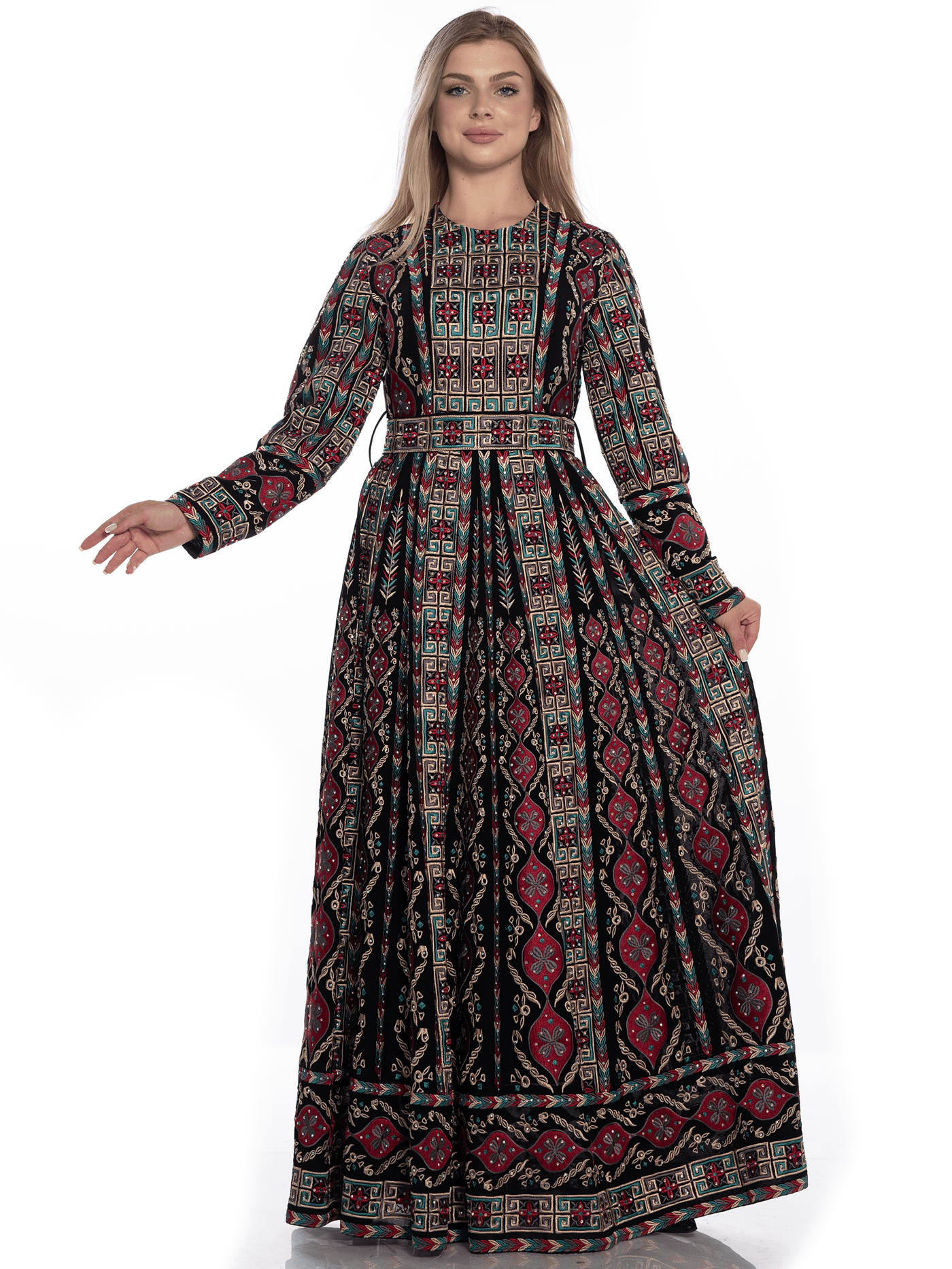 Embroidered thobe of Liberty -  Traditional Palestinian Thobe - JPK Traditions