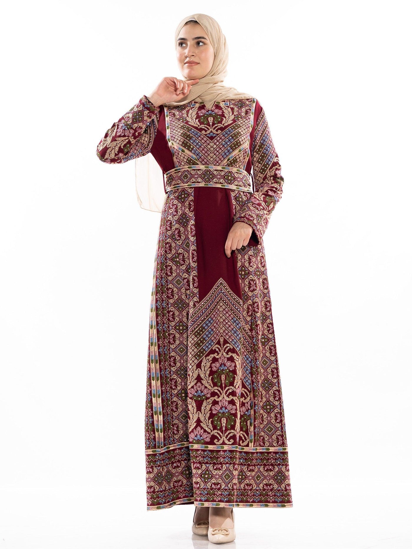 Thobe of Traditions -  Embroidered Palestinian Thobe - JPK Traditions