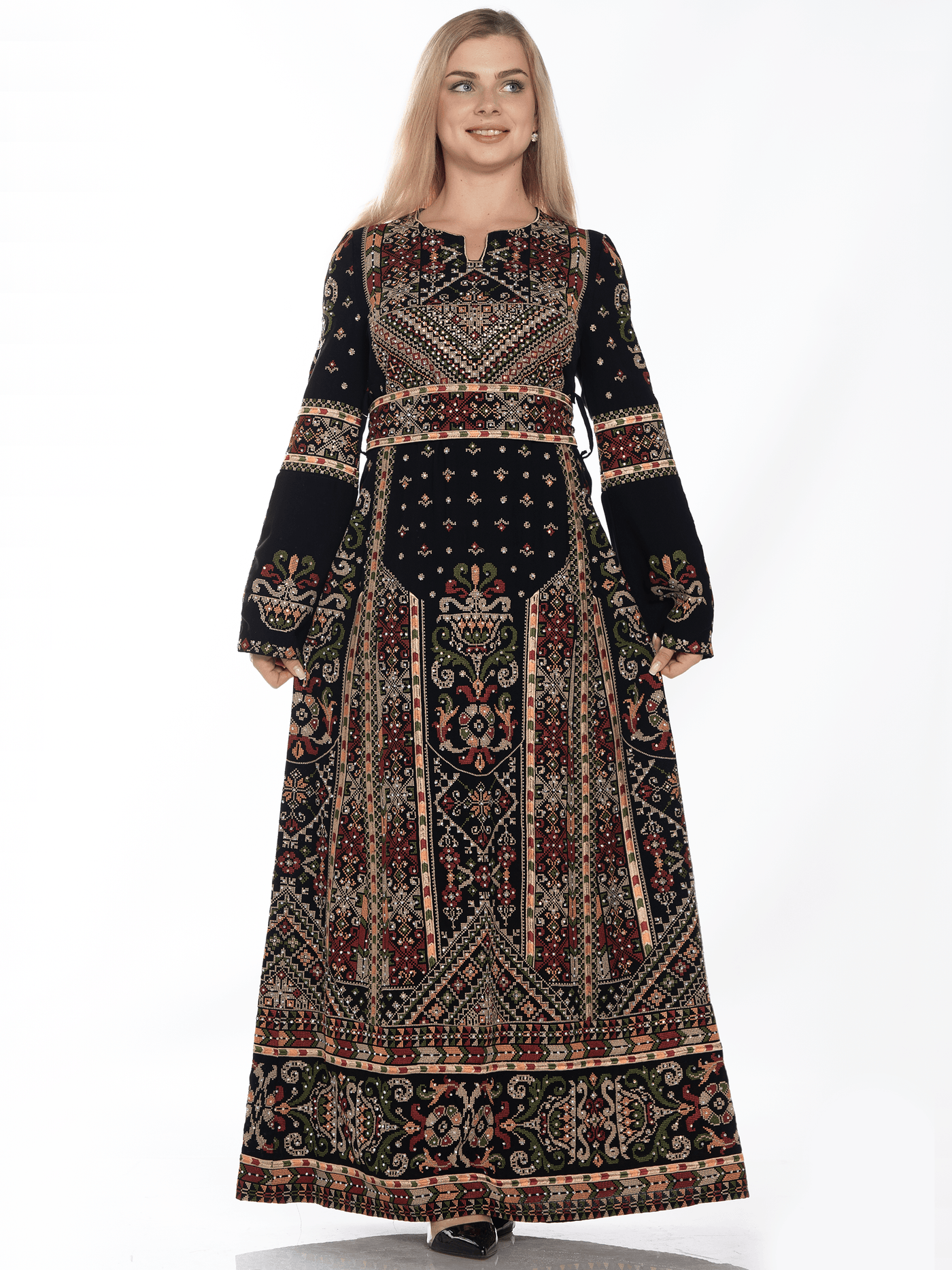 Grace Of Yafa - High Quality Embroidered Palestinian style Thobe/Thob - JPK Traditions