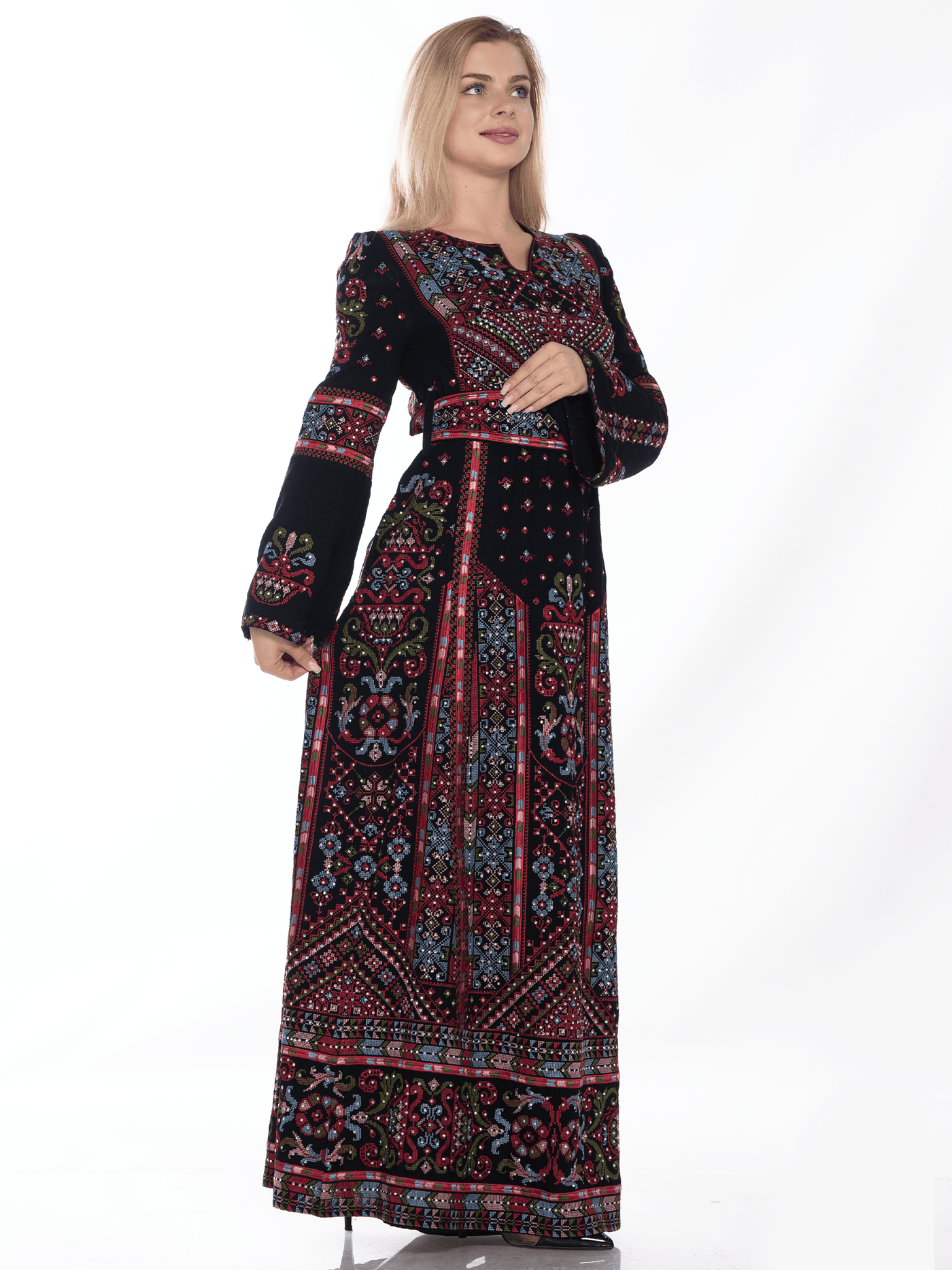 Grace Of Yafa - High Quality Embroidered Palestinian style Thobe/Thob - JPK Traditions