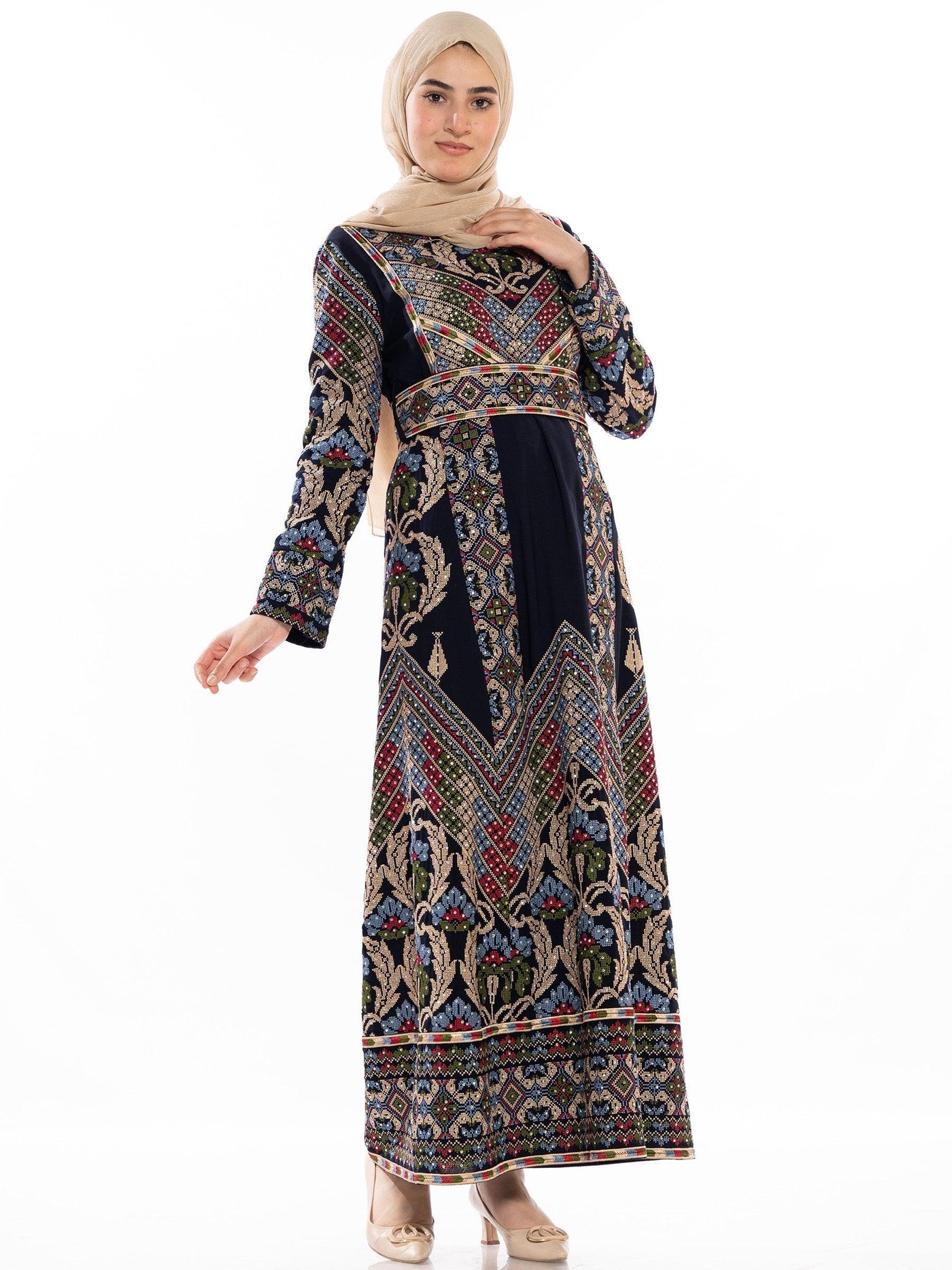 Thobe of Traditions -  Embroidered Palestinian Thobe - JPK Traditions