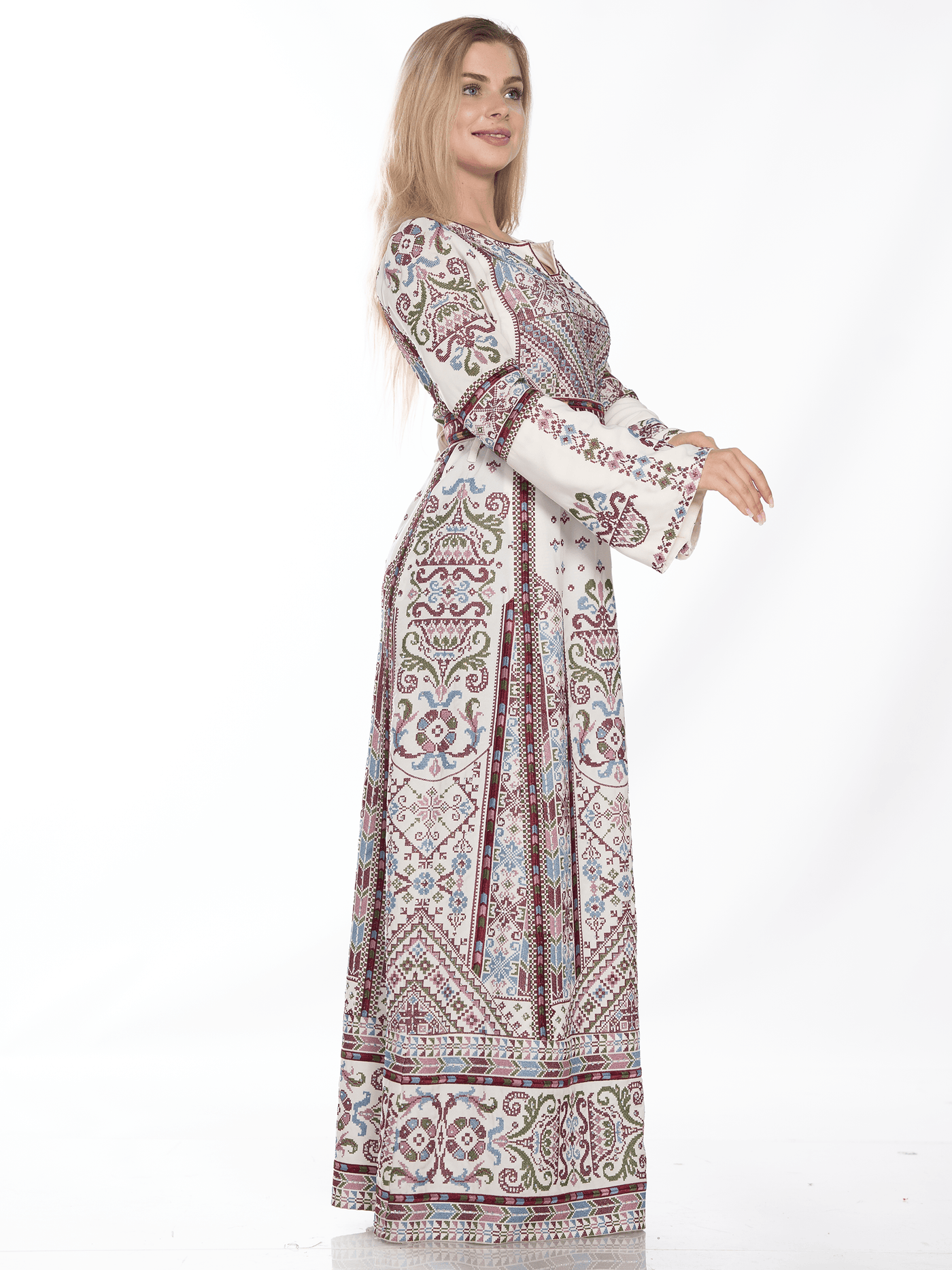 Grace Of Yafa - High Quality Embroidered Palestinian style Thobe/Thob - JPK Traditions